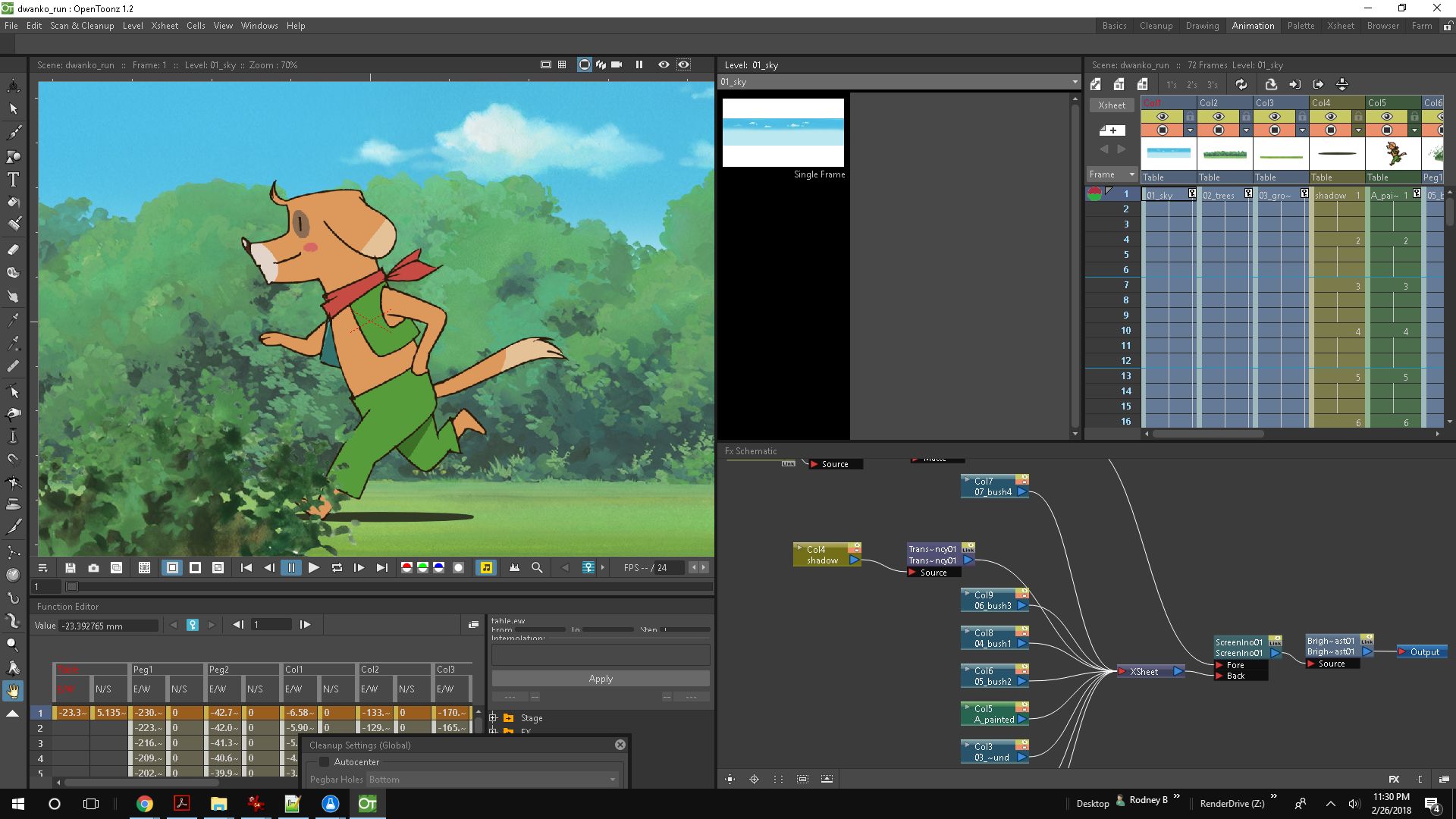 Toonz animation software